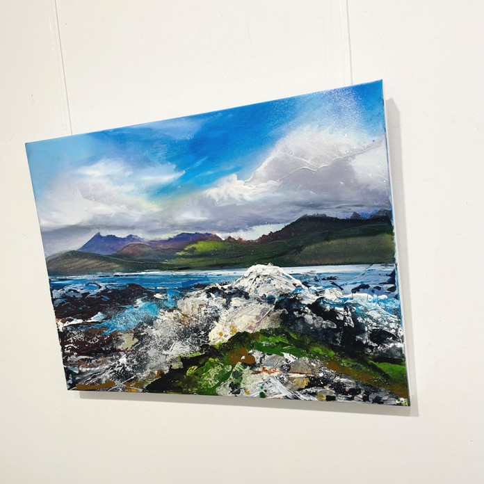 'The Cuillins From Ord' by artist Shazia Mahmood